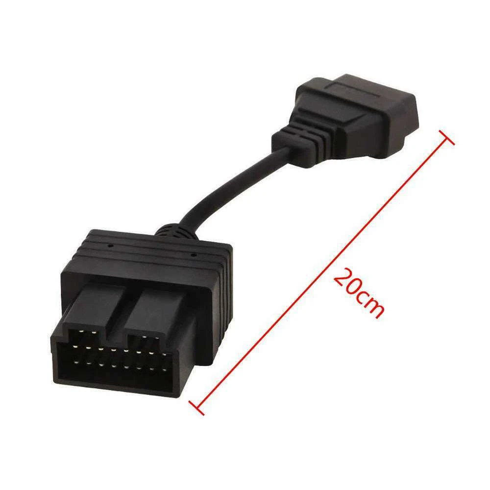 Kia OBD1-OBD2 Kabel: Diagnoseadapter 20Pin auf 16Pin kompatibel mit KIA