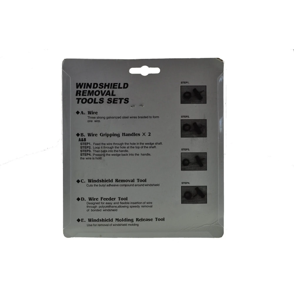 Cable profesional para desmontar parabrisas con diseño simple y resistente