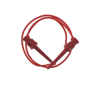 Amass Testkabel mit Krokodilklemmen 50 cm rot TL2218 - Silikonkabel 20 AWG für elektronische Messungen