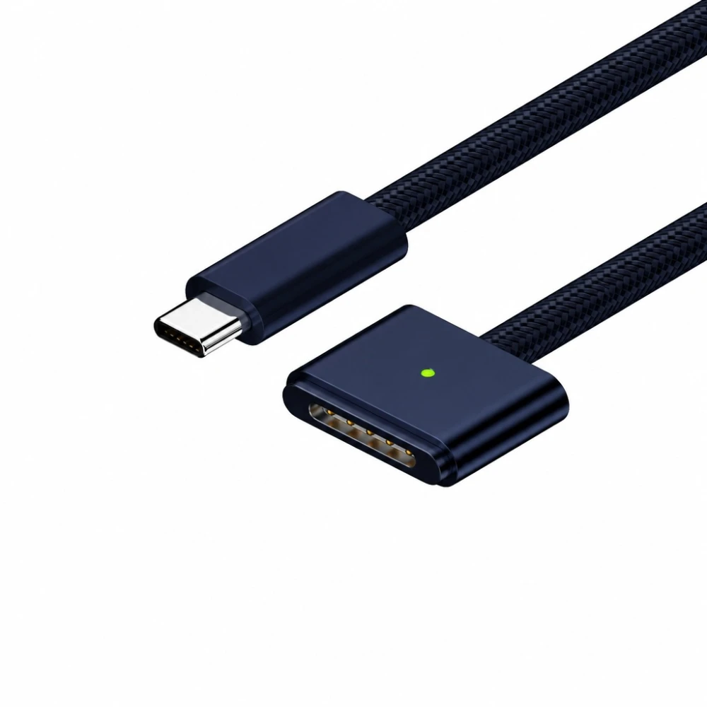 USB-C auf MagSafe 3 140W Kabel für MacBook Pro und Air – 2 m geflochten, Mitternacht
