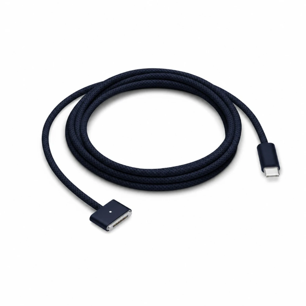 USB-C auf MagSafe 3 140W Kabel für MacBook Pro und Air – 2 m geflochten, Mitternacht