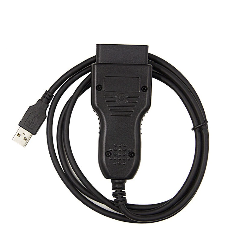 Vista del Cable VAG CAN COMMANDER 5.5 conectado a vehículo Audi