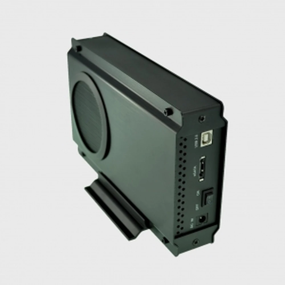 USB 2.0 Festplattengehäuse 3,5 mit Lüfter und Zubehör