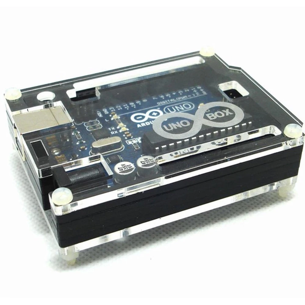 Acryl-Schutzgehäuse für Arduino Uno - Schutz und Design satkit