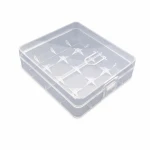 Batteriehalter-Box 4× 18650 Transparenter Kunststoff Aufbewahrung Schutz