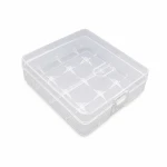 Batteriehalter-Box 4× 18650 Transparenter Kunststoff Aufbewahrung Schutz