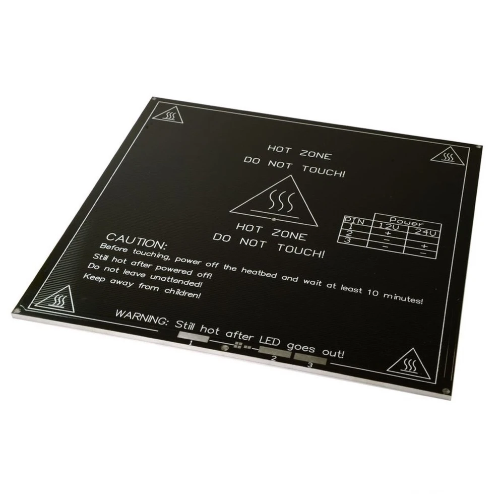 Beheiztes Aluminium-Heizbett MK3 200x200 für Prusa 3D-Drucker