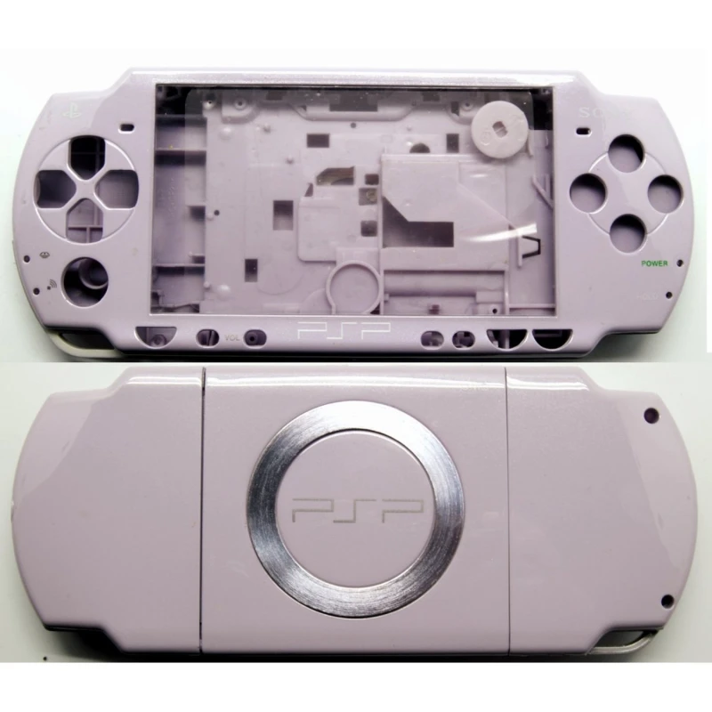 Komplettes PSP2000 Slim Gehäuse in Violett mit Tasten