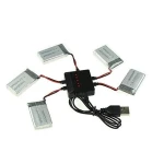 USB-Ladegerät für 5 Akkus gleichzeitig für den Syma X5C Quadrocopter und kompatible Modelle
