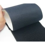 Klettband selbstklebend 80 mm schwarz mit Rückenkleber - 1 Meter
