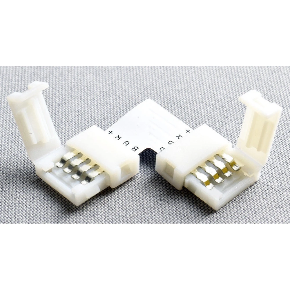 LED-L-Verbinder 4 Pin 10mm 5050 RGB für LED-Streifen YourLed