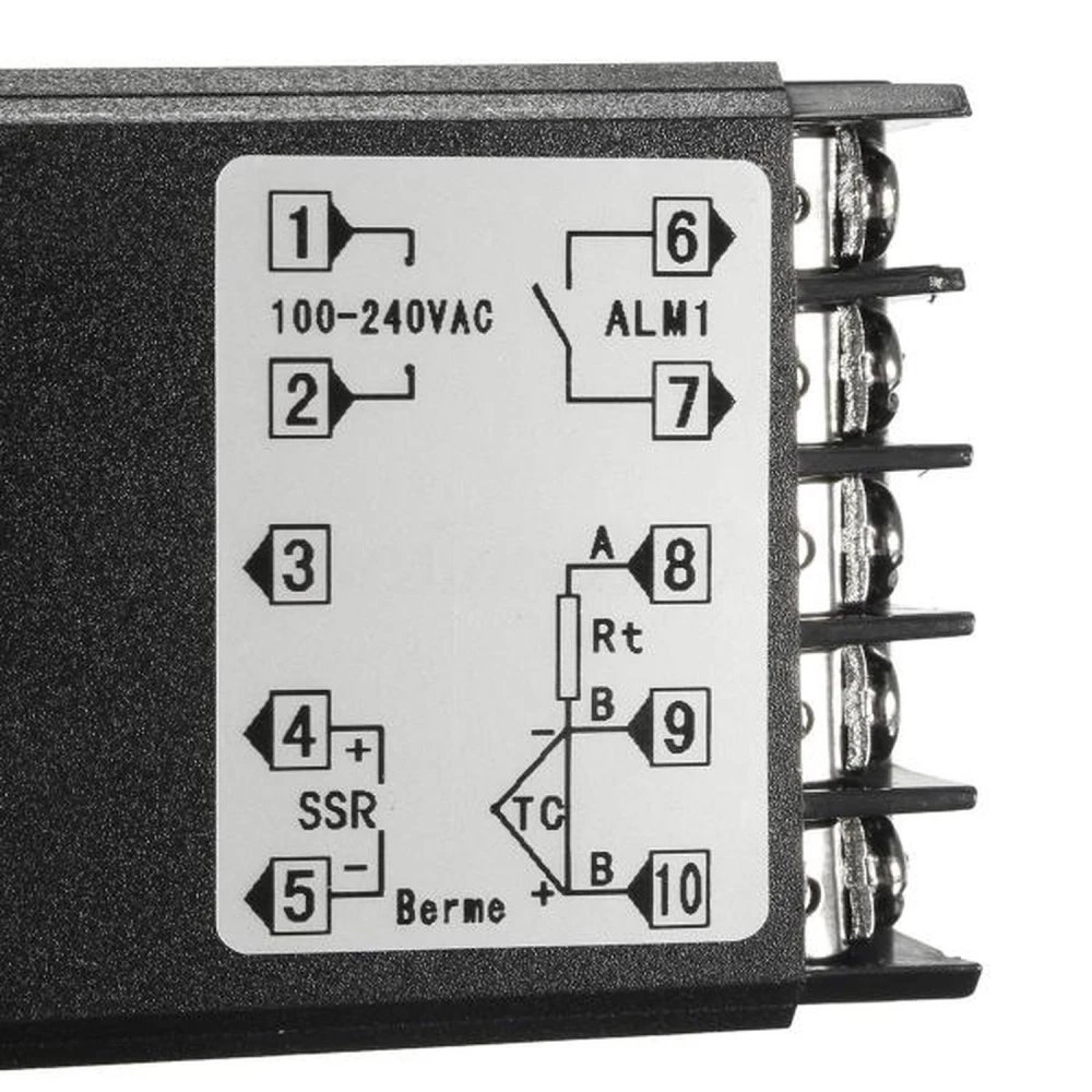 Paquete completo: controlador Rex C100, SSR 40A y sonda K termopar