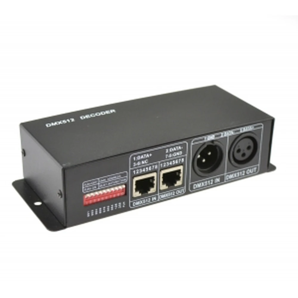 DMX512-Controller für RGB-LED-Streifen 12/24VDC mit 3 Kanälen