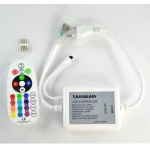 RGB LED-Controller für 220V mit Dimmer und IR-Fernbedienung, 24 Tasten