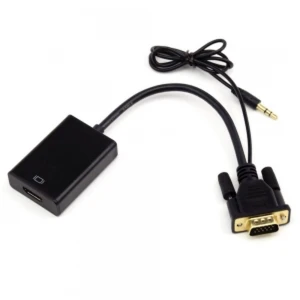 satkit VGA-zu-HDMI-Konverter mit Audio für Video- und Tonsignal