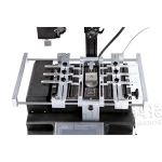 Detalle del soporte ajustable V-groove en la Estación Reballing Dinghua DH-B1-C