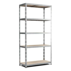 Metallregal 180x90x40 cm robust und vielseitig mit 5 Böden