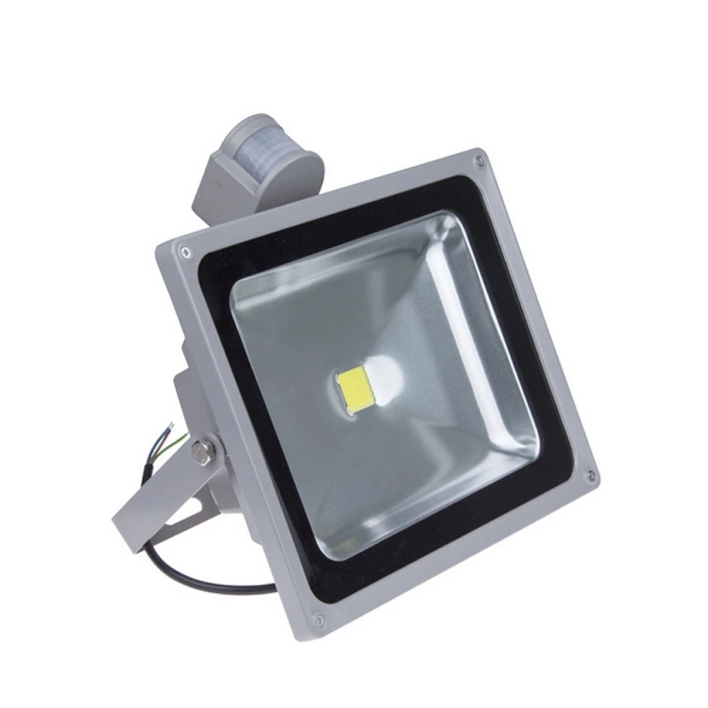 LED-Strahler 50W mit Bewegungsmelder und 6000K Weißlicht