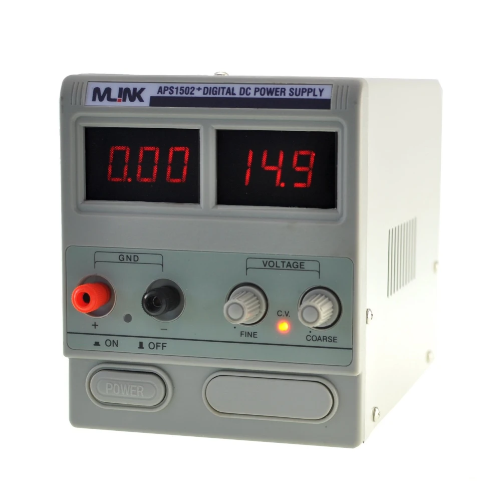 Regelbares Netzteil 15V 2A mit Digitalanzeige Mlink APS1502+