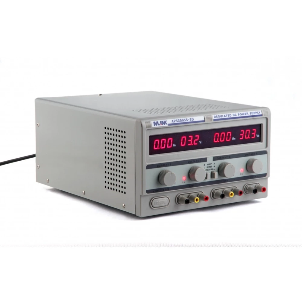 Regelbares Labornetzgerät mit 3 Ausgängen Mlink APS3005S-3D