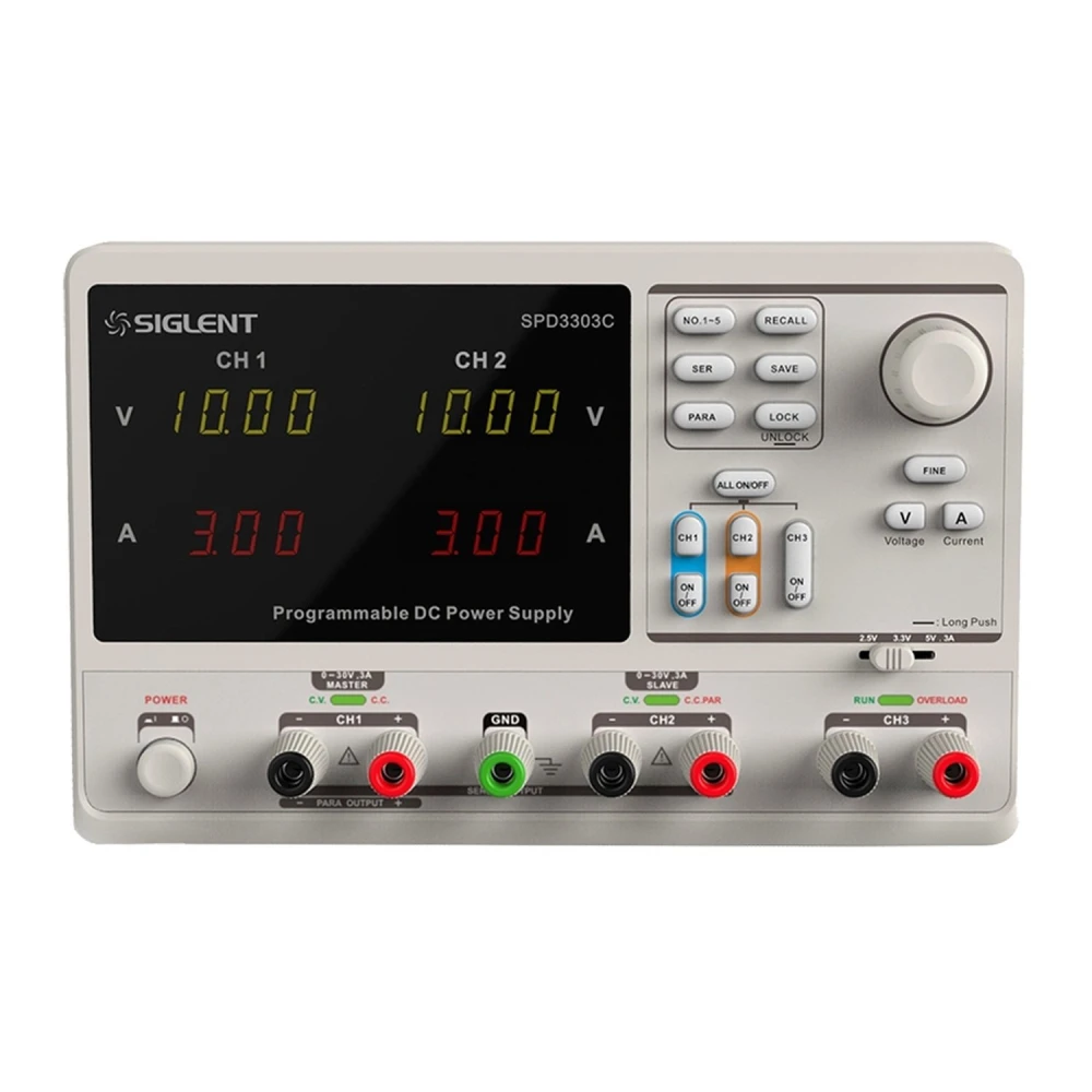Siglent SPD3303C Labornetzteil 0-30V mit 3 programmierbaren Ausgängen und PC-Anbindung