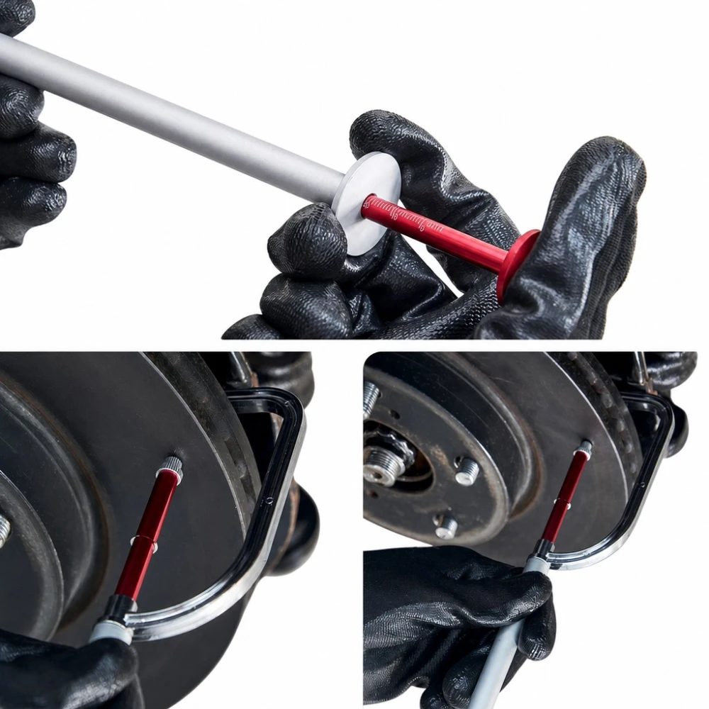 Messgerät Bremsscheibenstärke ohne Ausbau (Brake Disc Thickness Gauge)