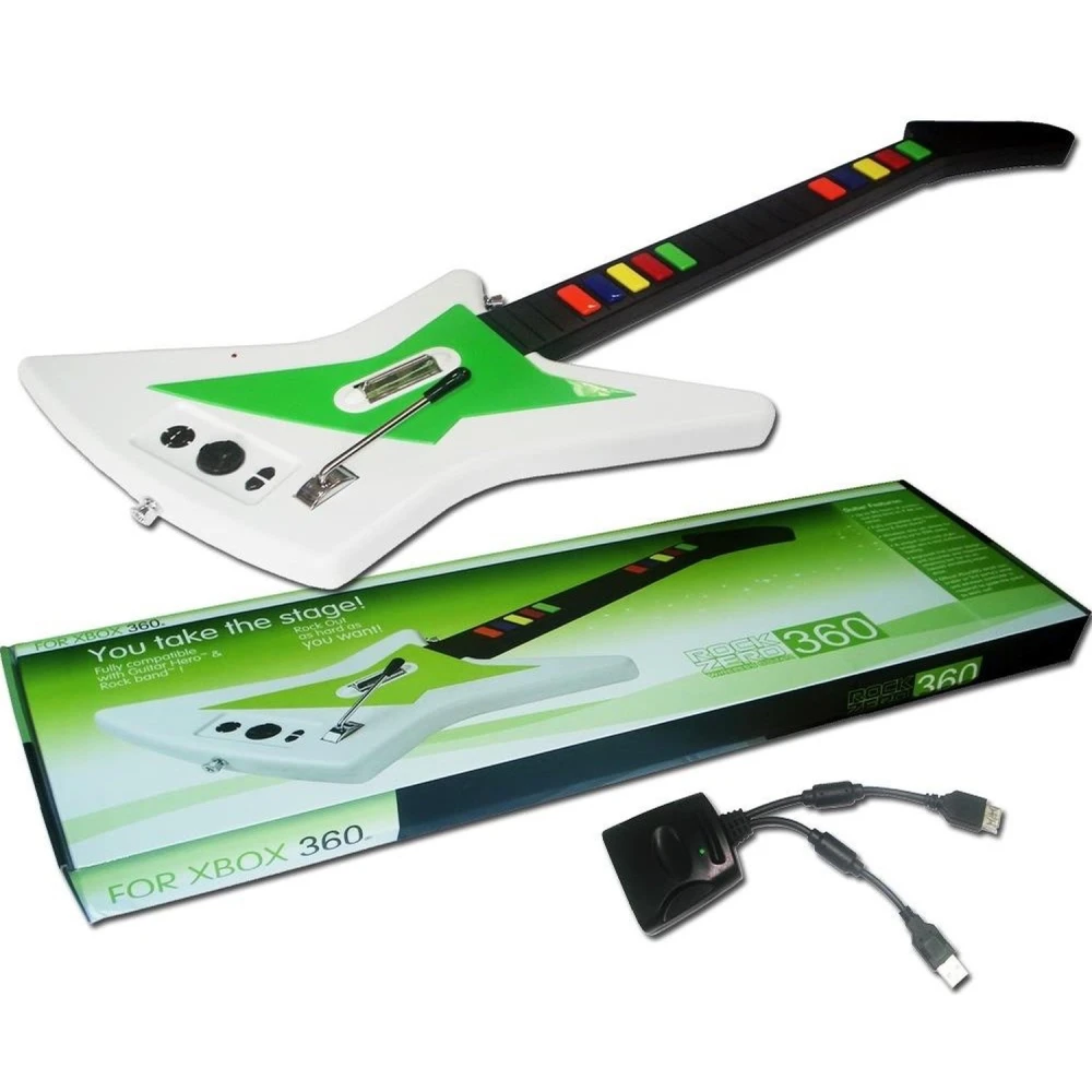 Kabellose Xbox 360 Gitarre für Guitar Hero und Rock Band