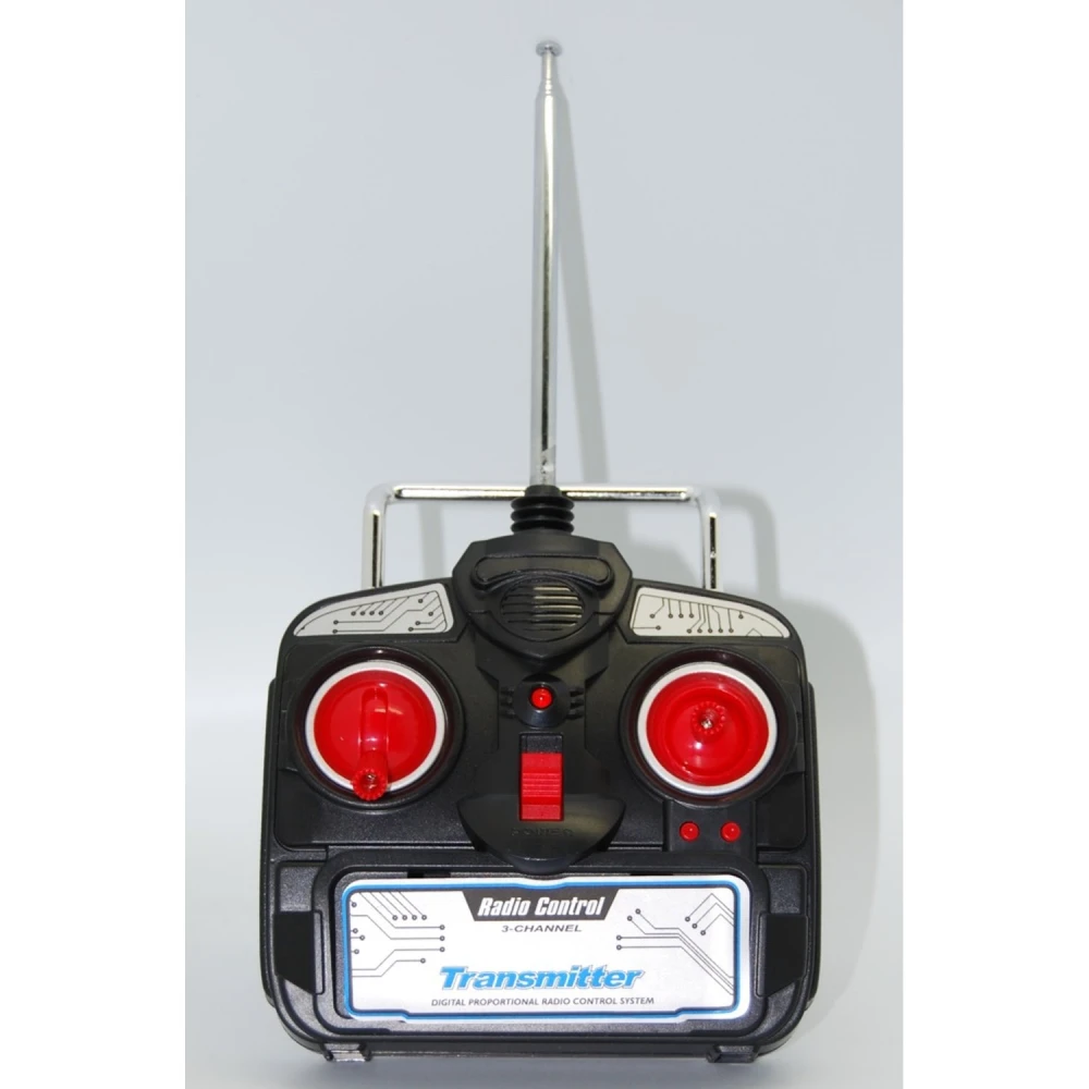 Helicóptero radio control modelo M-1 V2 color rojo en exhibición
