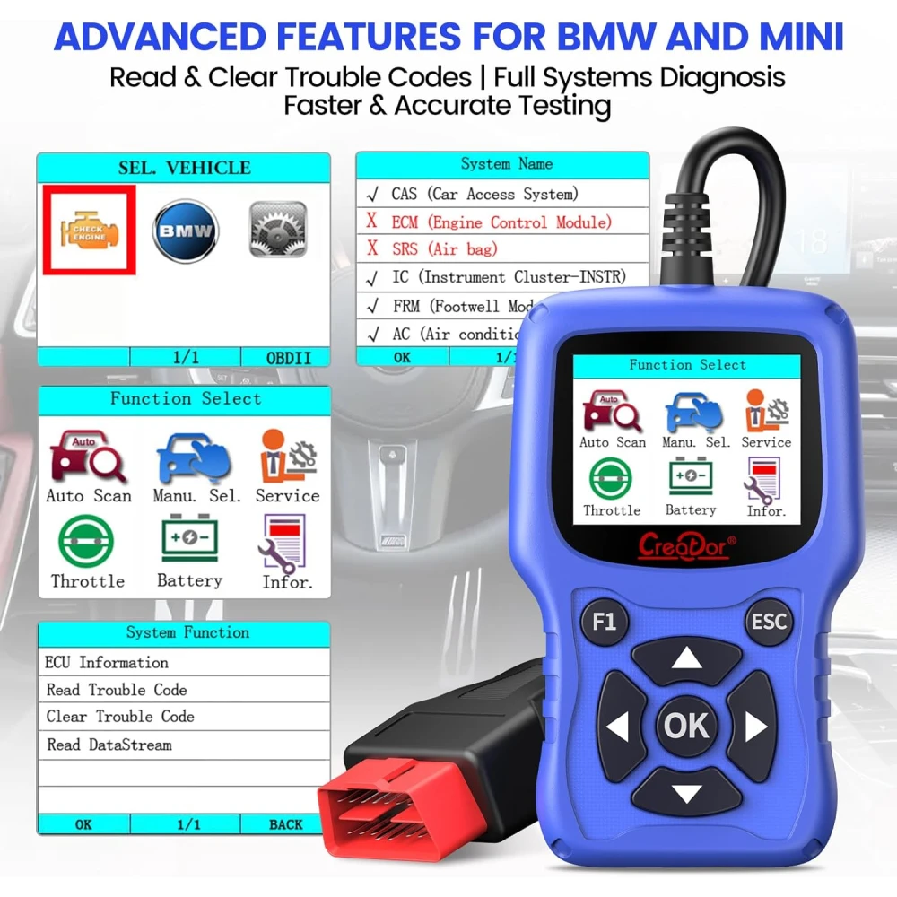OBD2-Diagnosegerät BMW Creator C420 für BMW und Mini mit erweiterten Funktionen
