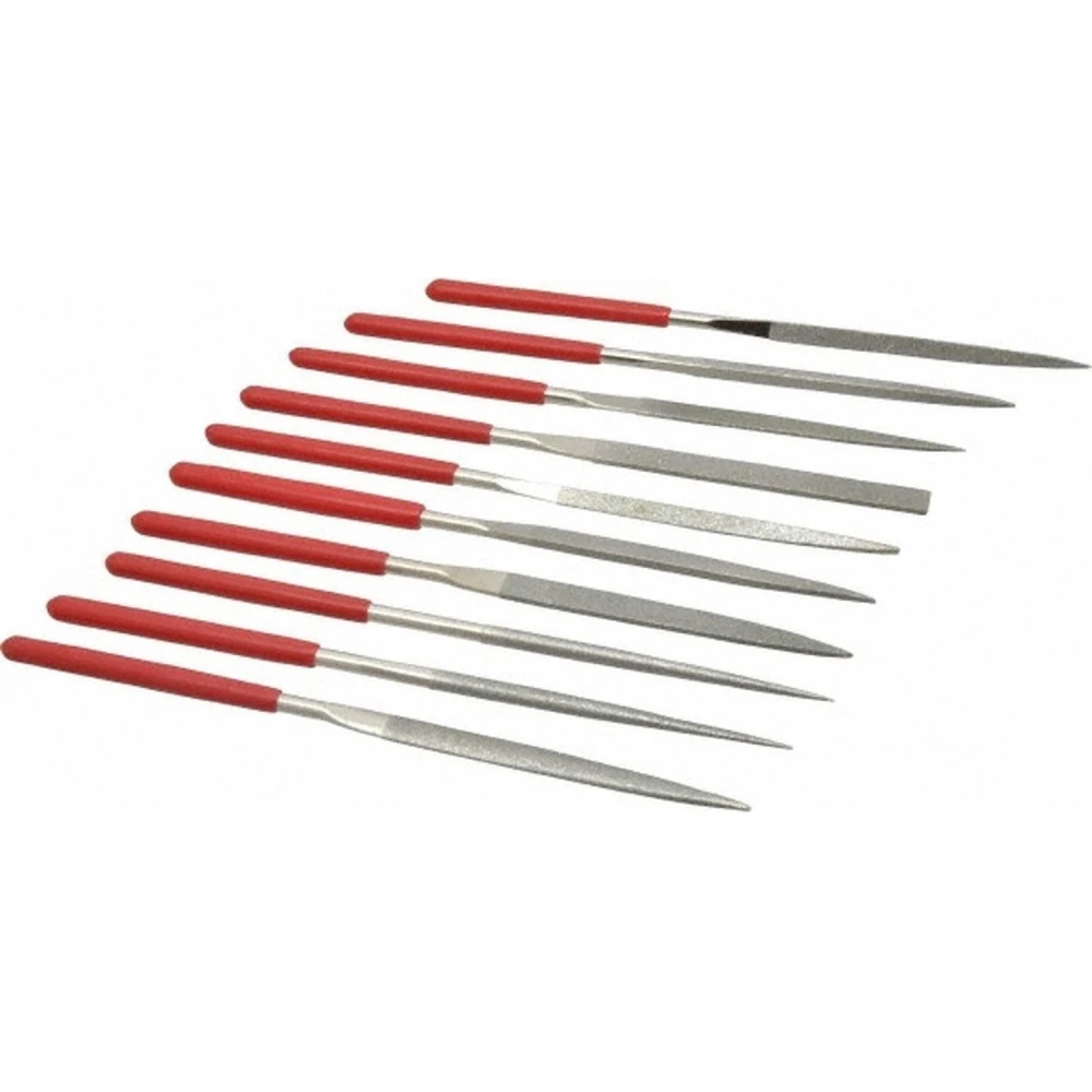 10er-Set Mini-Feilen 140x3mm für Präzisionsarbeiten in der Elektronik