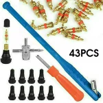 TSX TOOL Reifenreparatur- und Ventilausbau-Set 43-teilig