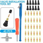 TSX TOOL Reifenreparatur- und Ventilausbau-Set 43-teilig