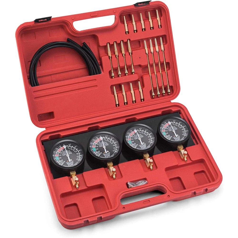 Prüf- und Synchronisationsmanometer-Set für 2 und 4 Vergaser für Auto und Motorrad