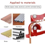 45-Grad Bördel- und Rohrbiege-Set für Kupfer, Edelstahl und Aluminium