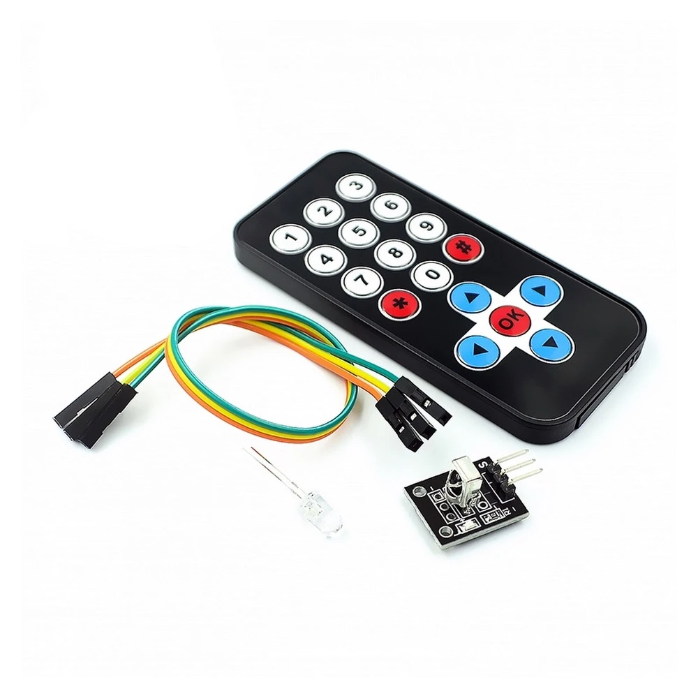 Infrarot-Fernbedienungsset für Arduino mit IR-Sensor 38kHz und Slim-Fernbedienung