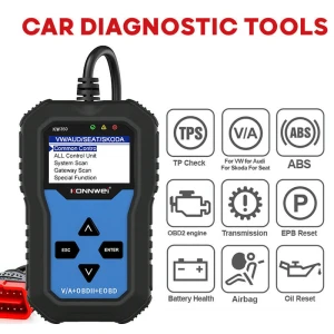 Konnwei KW350 Diagnosegerät für das komplette System für VW Audi Seat Skoda