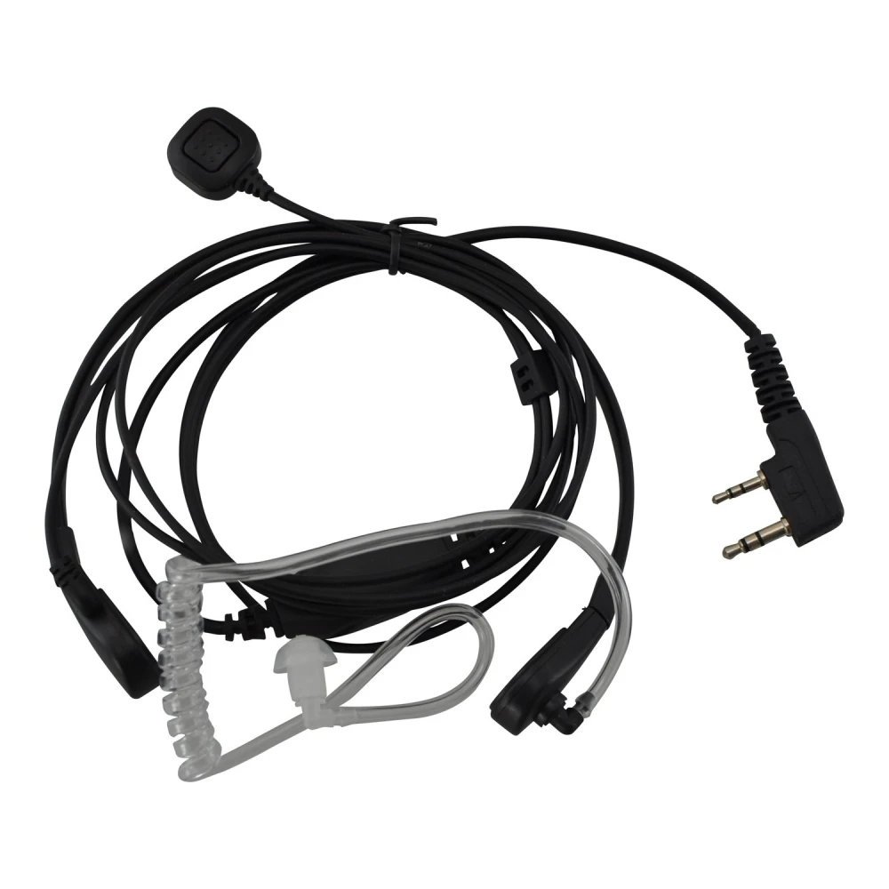 Kehlkopfmikrofon für Baofeng Walkie Talkie Doppel-Pin mit Velcro und PTT