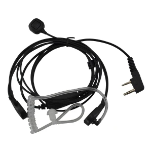 Baofeng Kehlkopfmikrofon für Baofeng Walkie Talkie Doppel-Pin mit Velcro und PTT