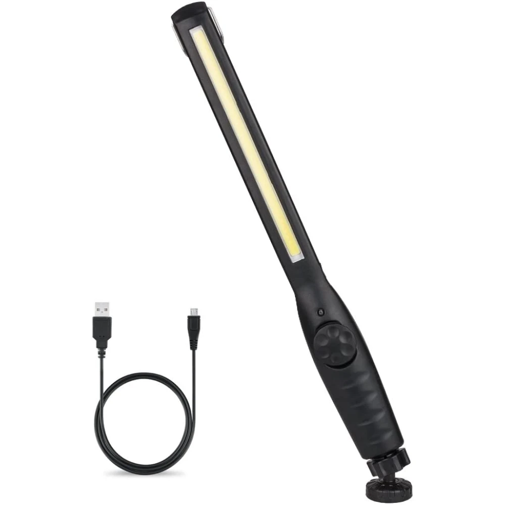 LED Werkstattlampe wiederaufladbar mit 4 Modi und Magnetfuß für Werkstatt und Auto