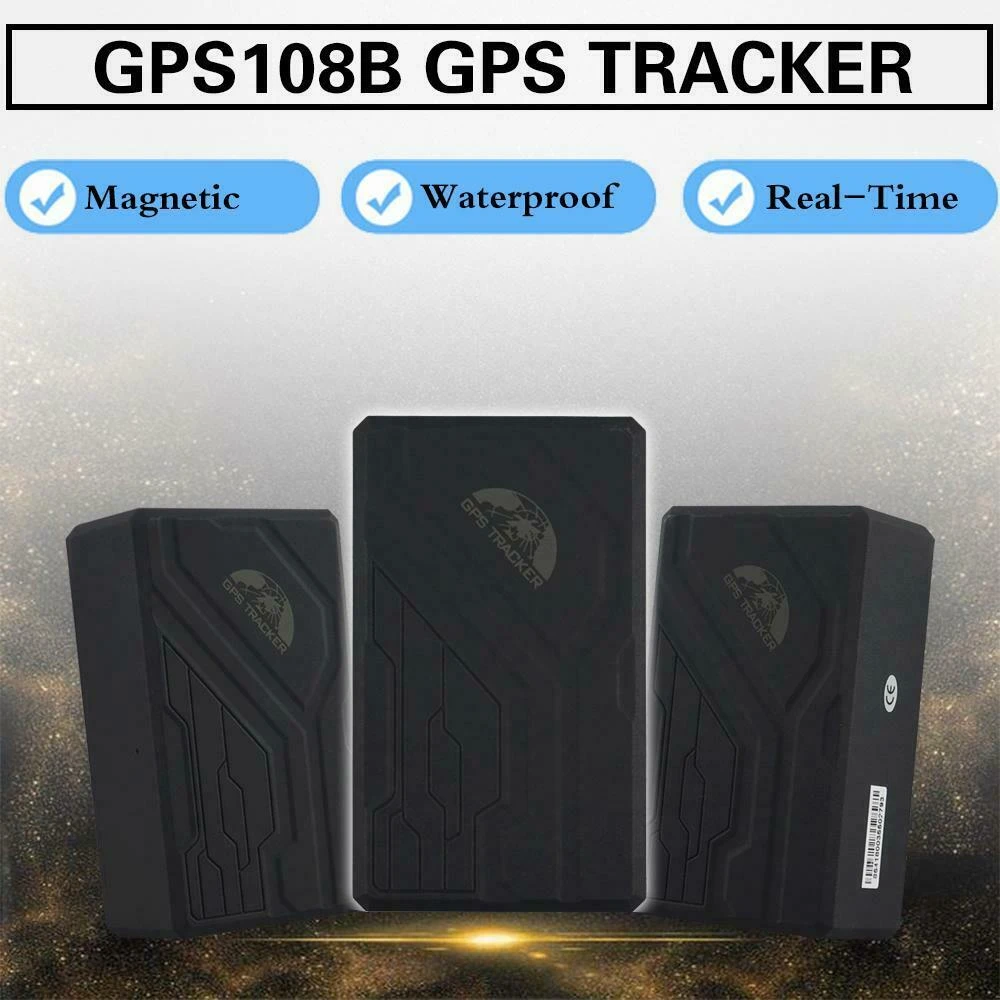 GPS-Tracker mit langer Akkulaufzeit für Auto TK108B mit SOS-Alarm und Magnetfuß