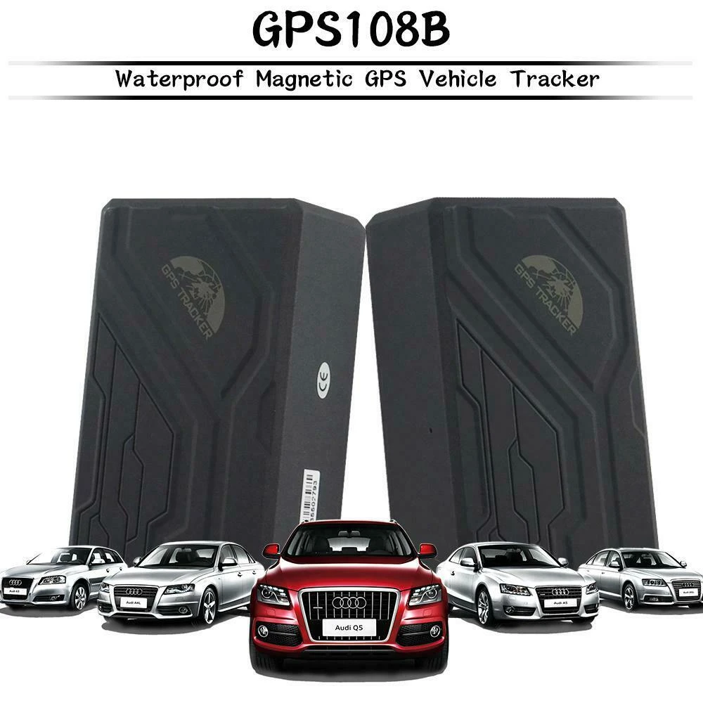 GPS-Tracker mit langer Akkulaufzeit für Auto TK108B mit SOS-Alarm und Magnetfuß