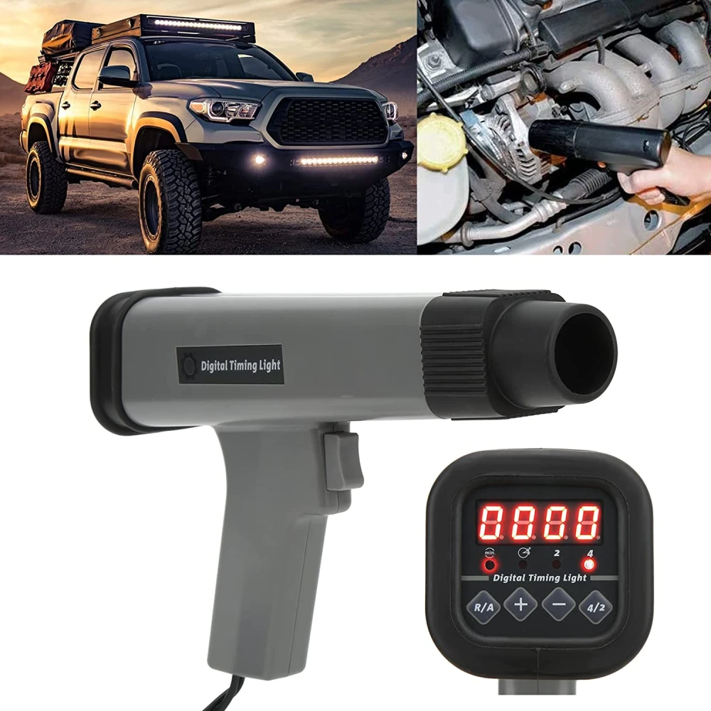 Digitale Induktions-Zündzeitpunktlampe für Autos und Motorräder 12V mit Klemmen