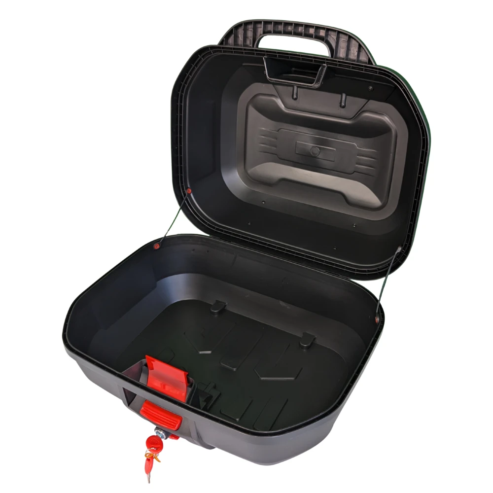 Motorrad-Topcase 47L - Universelles, abnehmbares Topcase mit Schloss und Rückenlehne