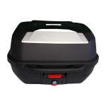 Motorrad-Topcase 47L - Universelles, abnehmbares Topcase mit Schloss und Rückenlehne