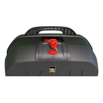 Motorrad-Topcase 47L - Universelles, abnehmbares Topcase mit Schloss und Rückenlehne