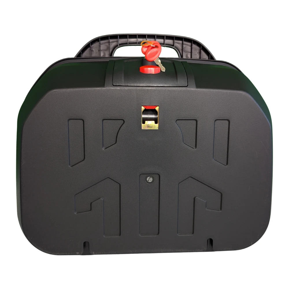 Motorrad-Topcase 47L - Universelles, abnehmbares Topcase mit Schloss und Rückenlehne