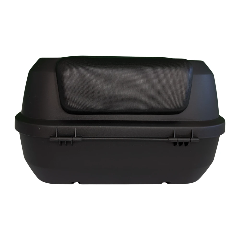 Motorrad-Topcase 47L - Universelles, abnehmbares Topcase mit Schloss und Rückenlehne