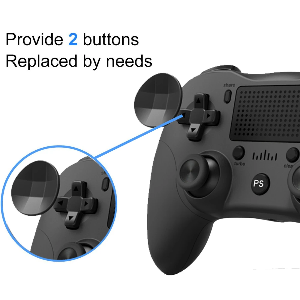 Mando compatible PS4 blanco con conexión Bluetooth y diseño ergonómico