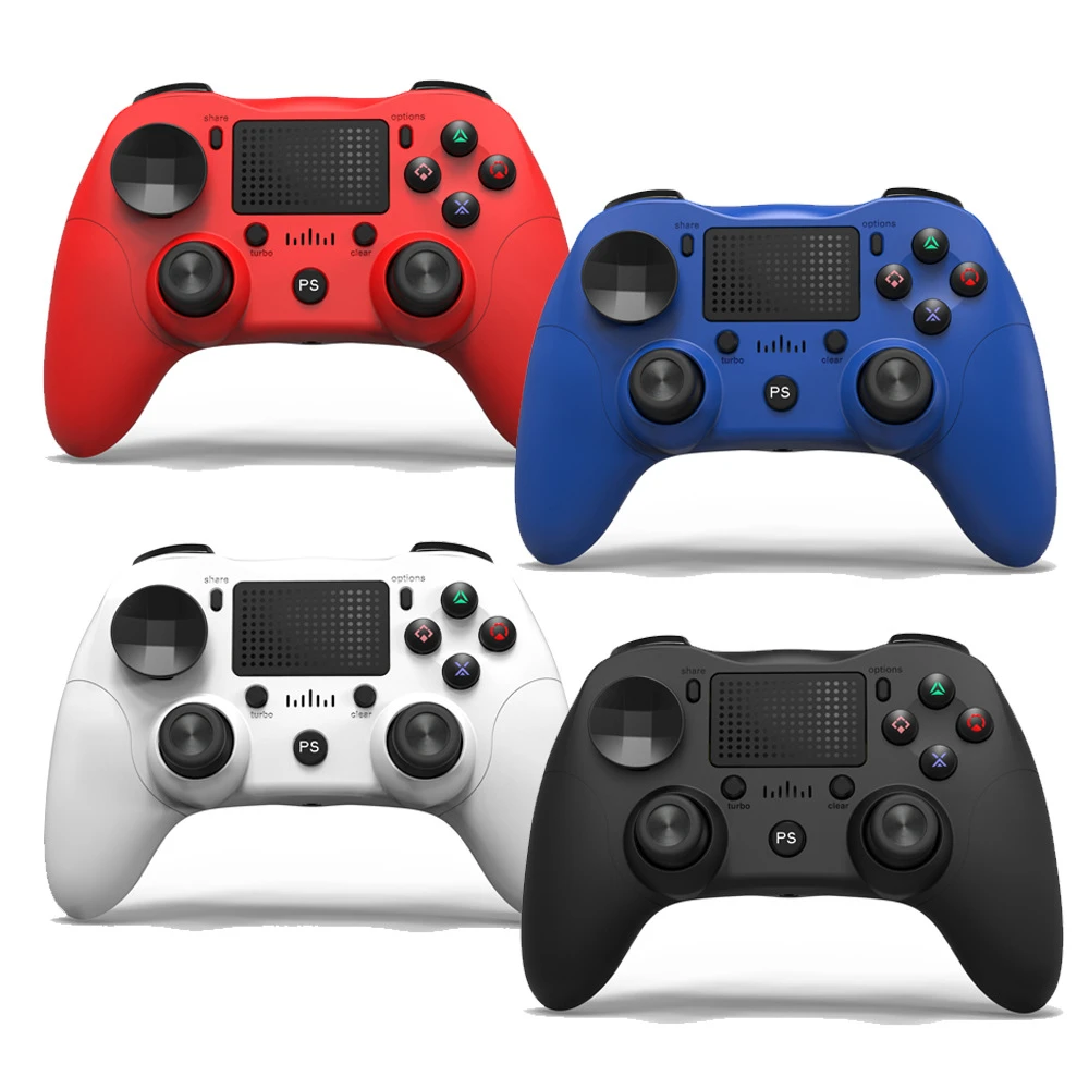 Controlador inalámbrico blanco para PS4 con cable USB incluido