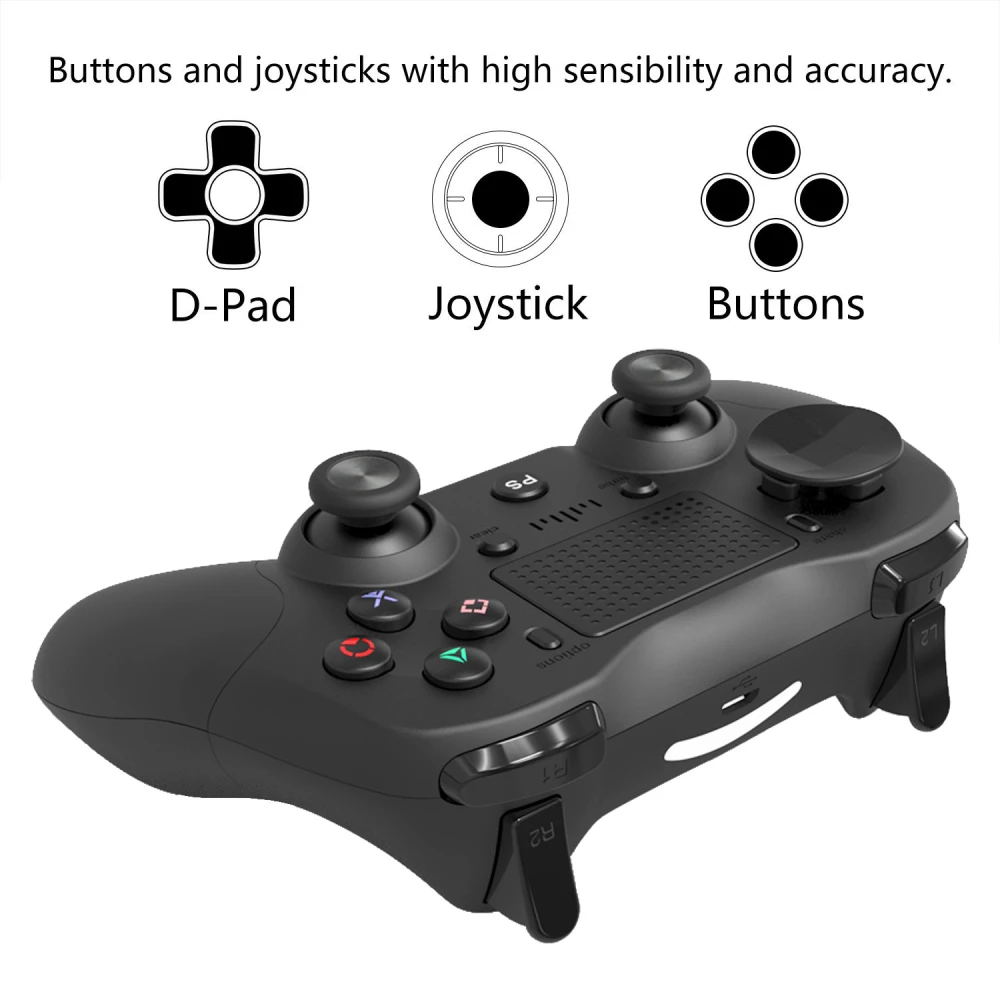 PS4-Controller kabellos schwarz DoubleShock 4 für Playstation 4